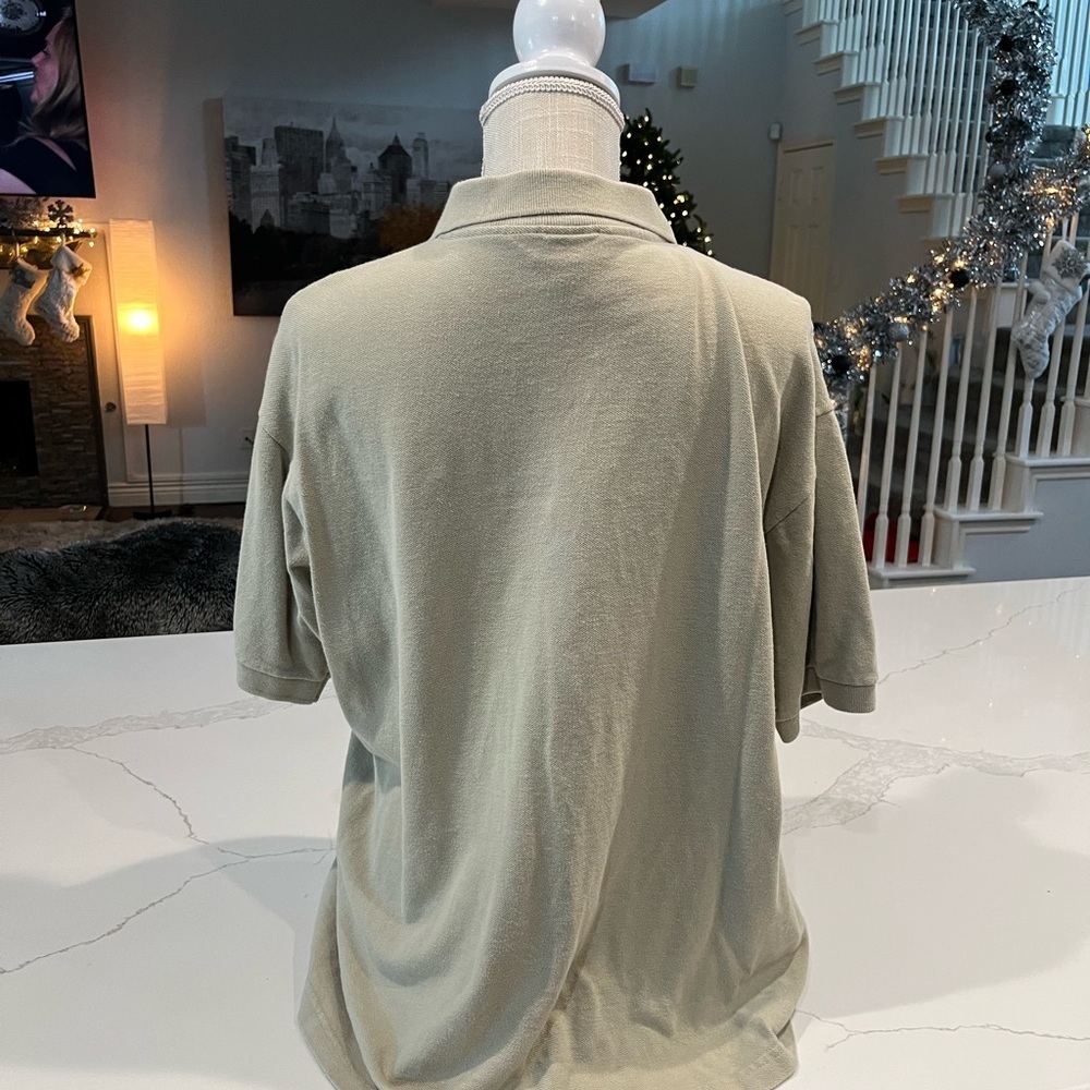 Men's Beige Polo Shirt large - Picture 5 of 5